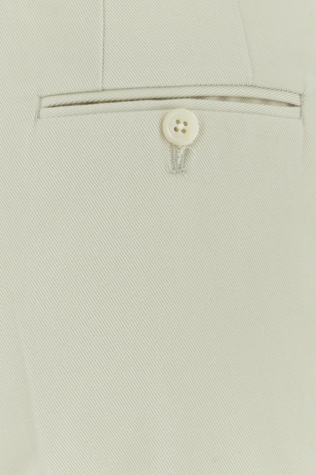 Shop Thom Browne Sand Cotton Shorts In Natural White