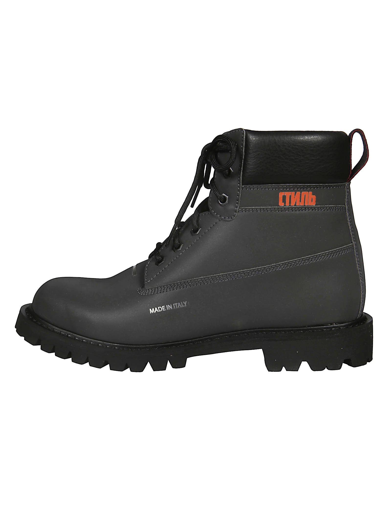 HERON PRESTON Heron Preston Reflective Ankle Boots