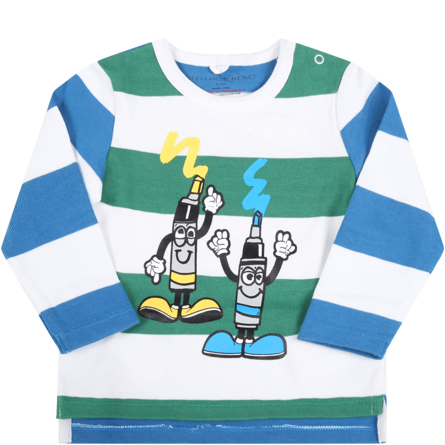 Stella McCartney Kids Multicolor T-shirt For Baby Kids With Markers