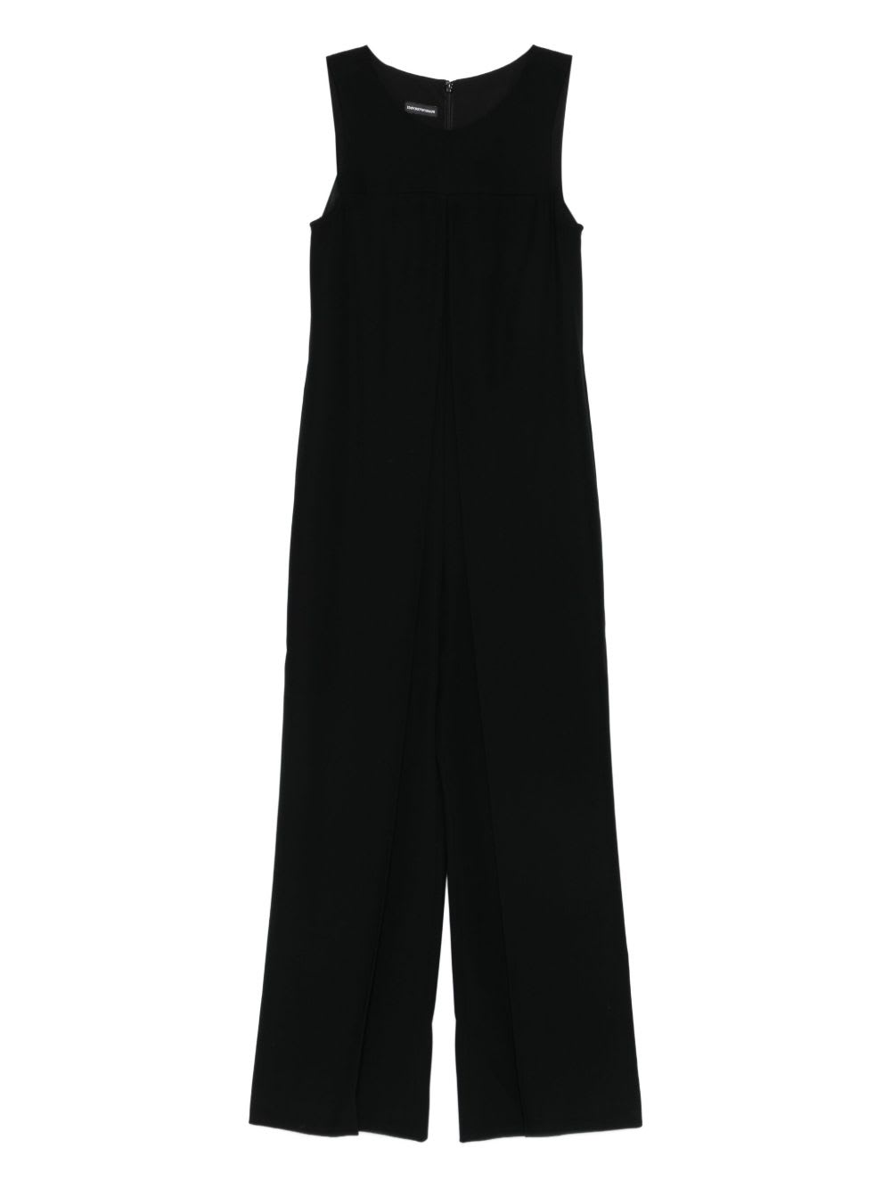 Emporio Armani Sleeveless Long Jumpsuit In Black