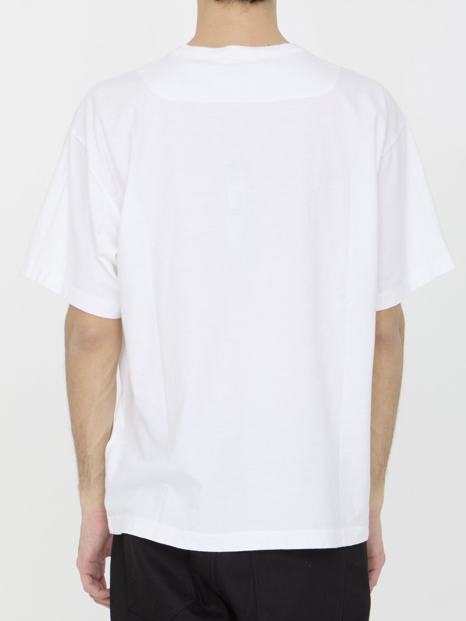 Shop Stone Island Logo T-shirt In White