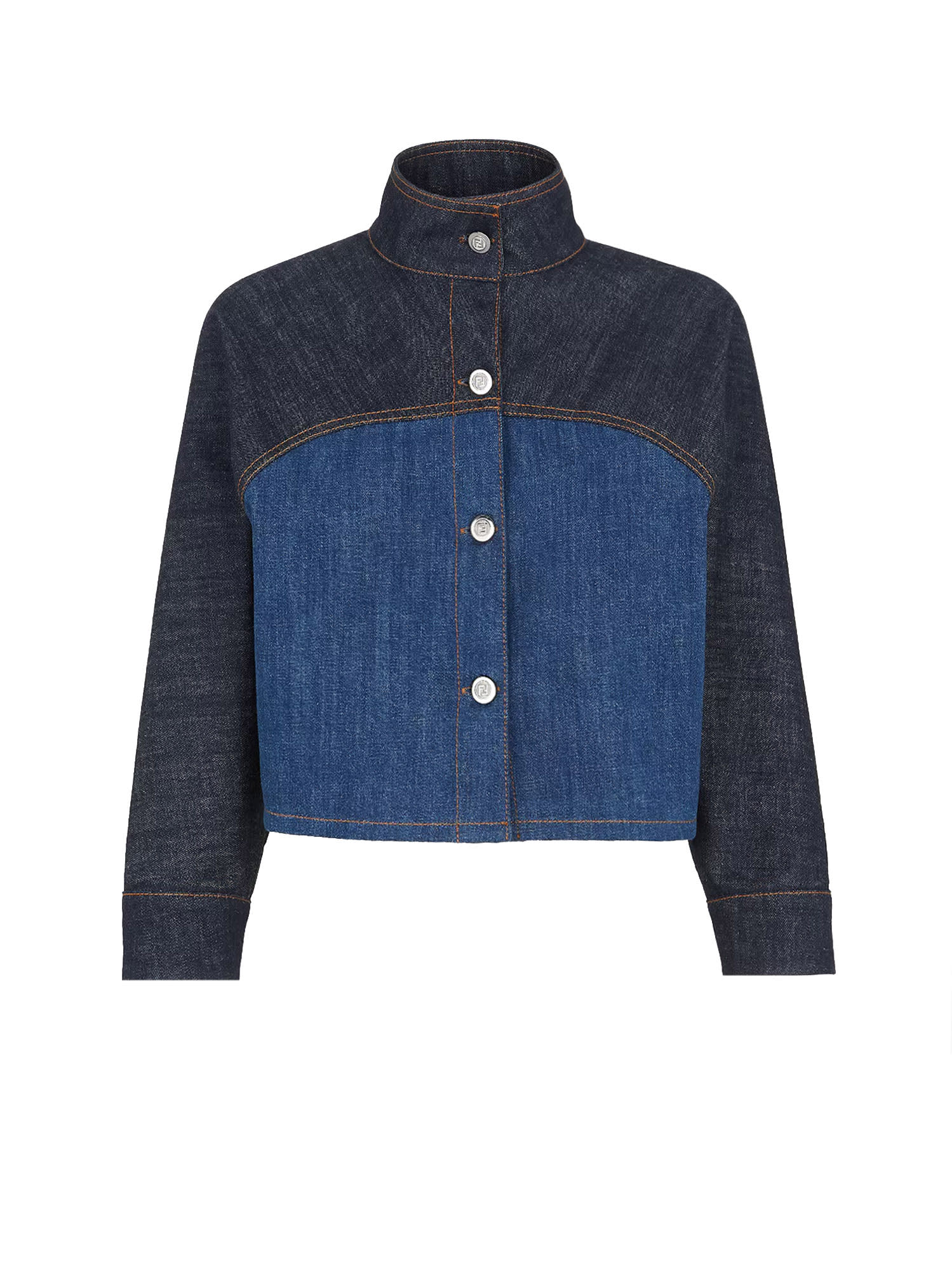 Shop Fendi Jacket In Blu