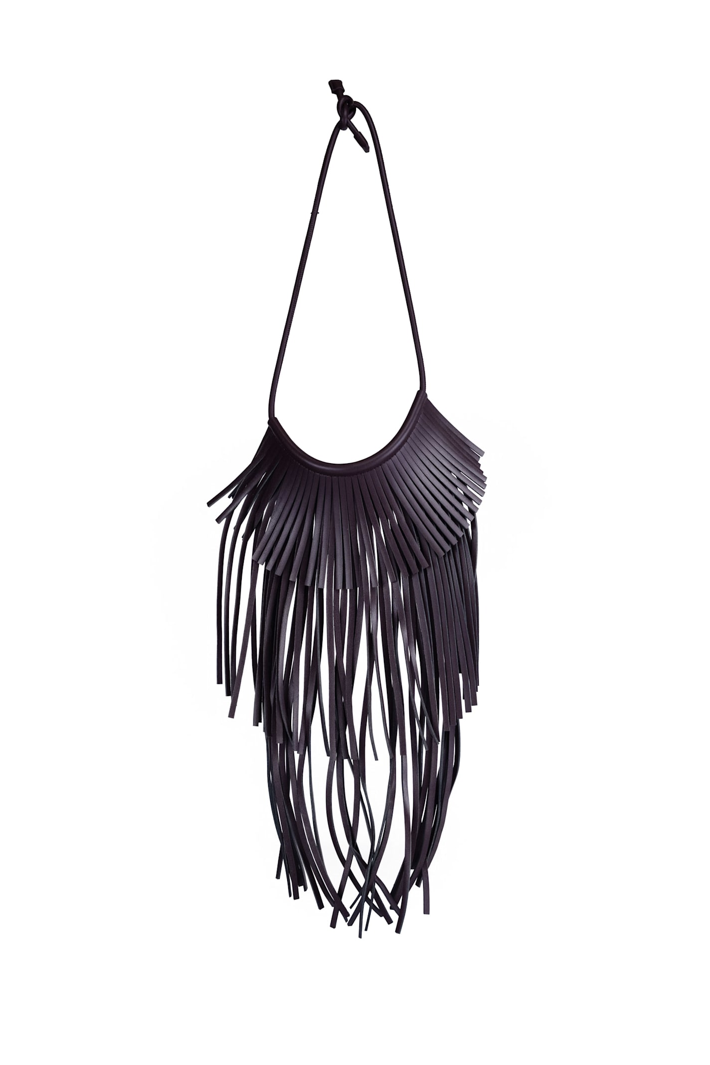 Vegan Leather Fringe Necklace