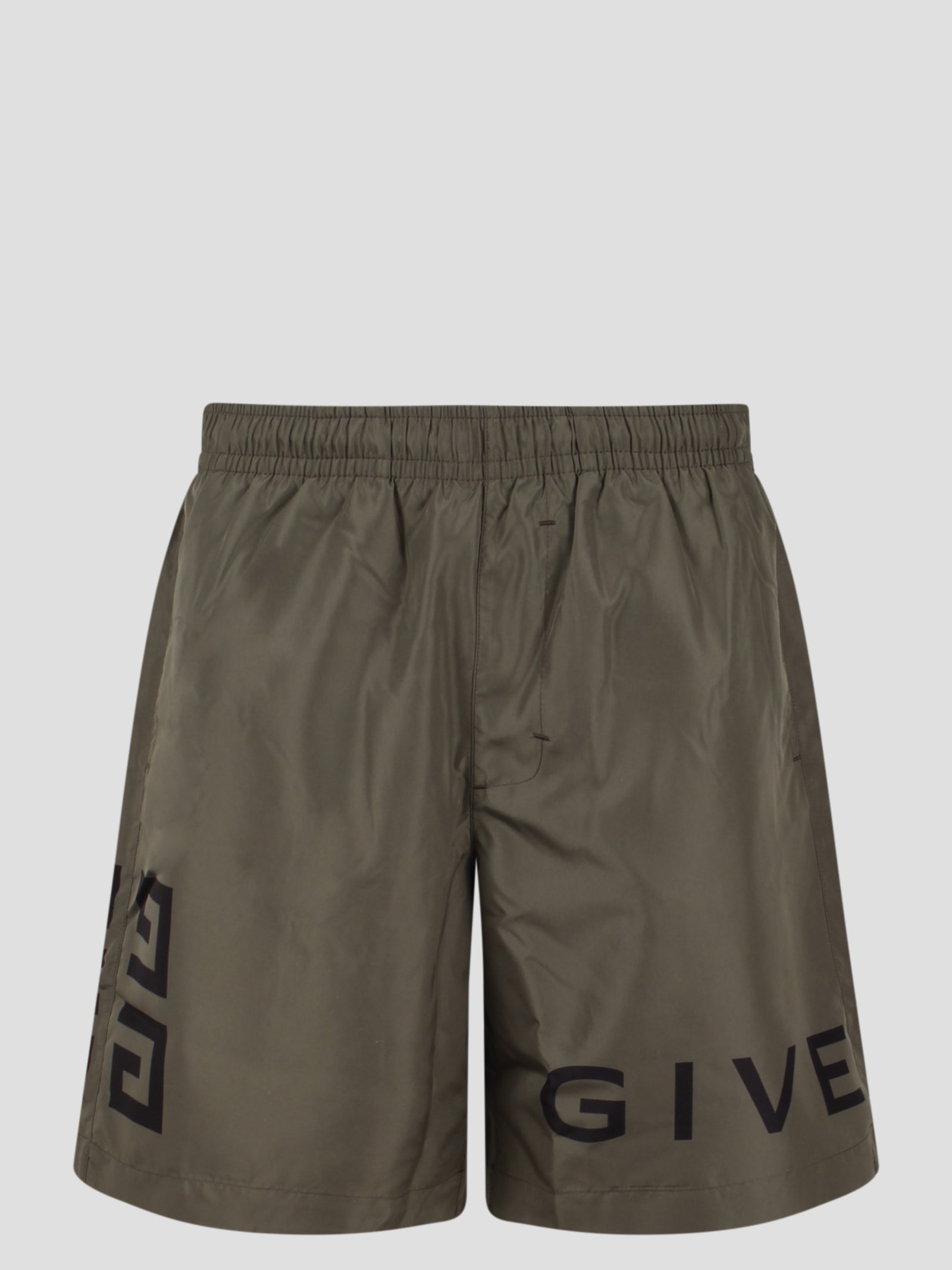 Givenchy 4g Swimshort In Green