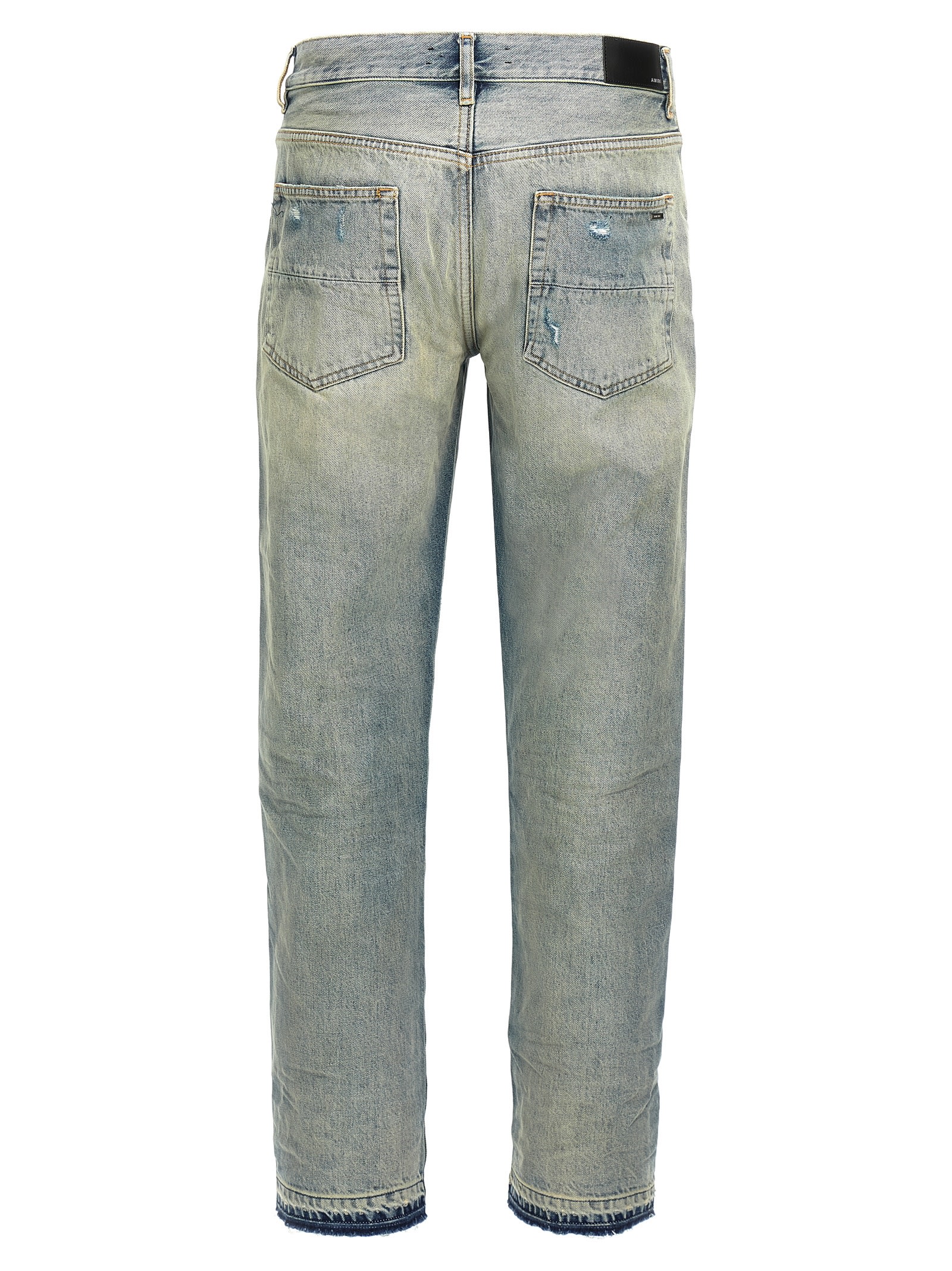 Amiri Released Hem Jeans In Blue