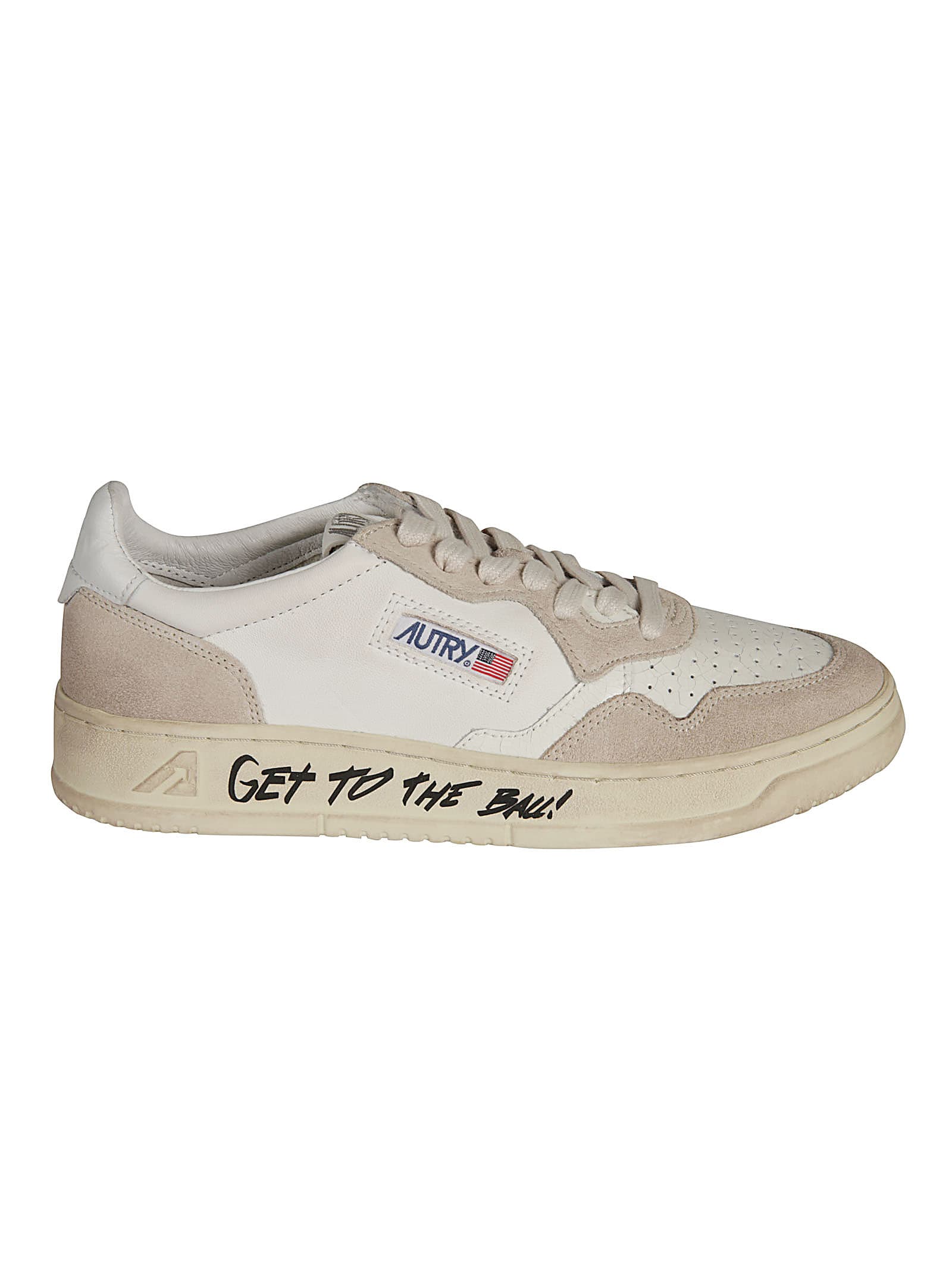 Autry Get To The Ball Written Logo Patched Sneakers