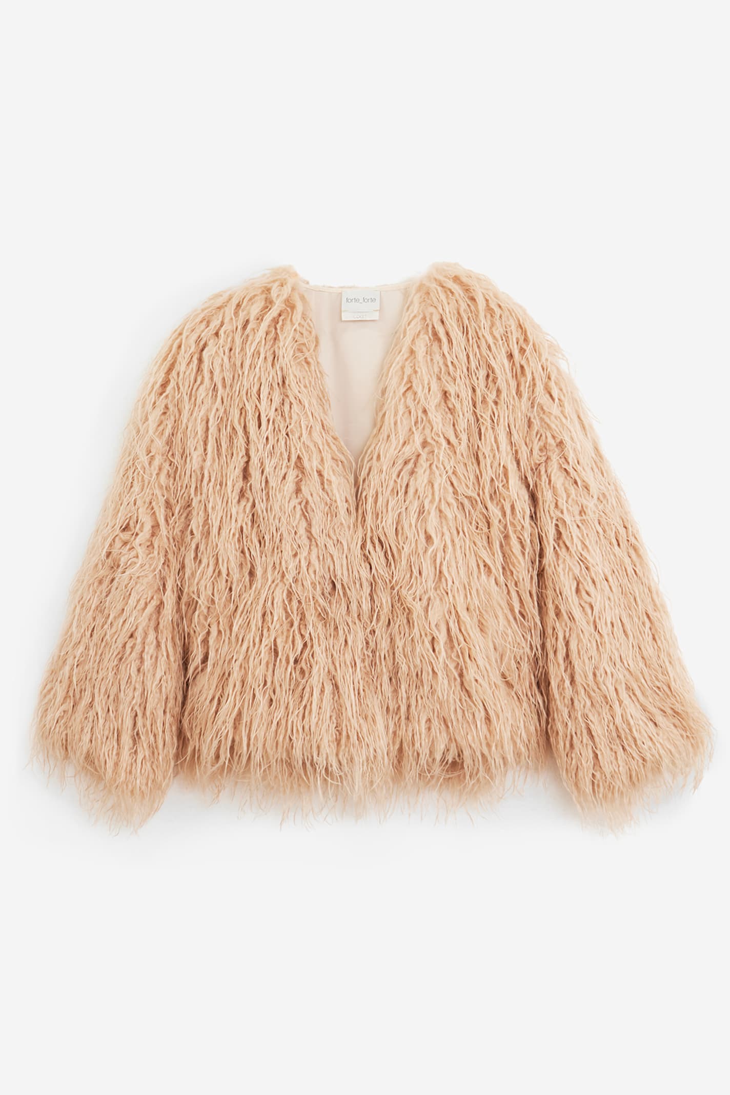 Forte Forte Neutrals Coats - Faux Fur Coats Women In White