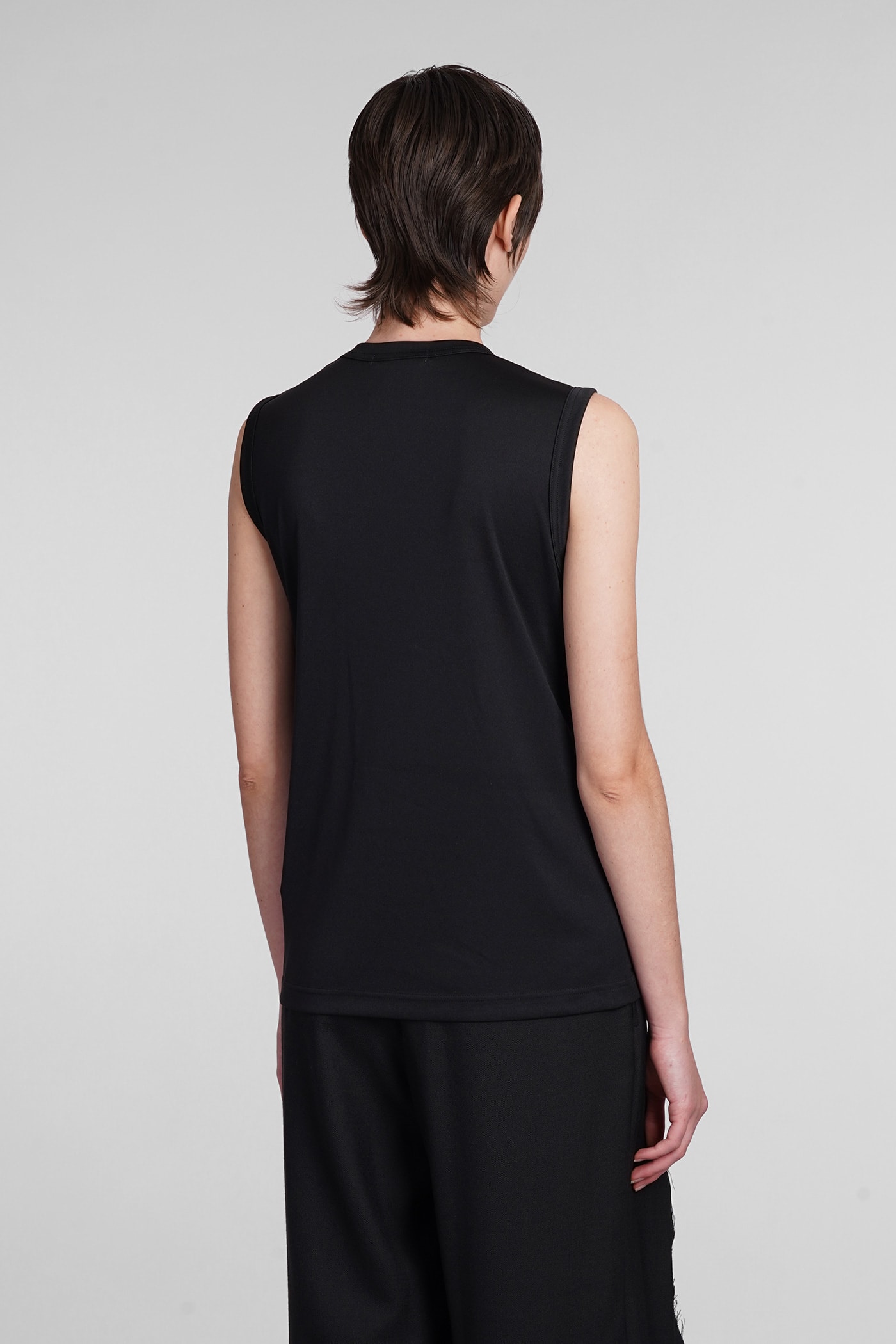 Shop Comme Des Garçons Tank Top In Black Polyester