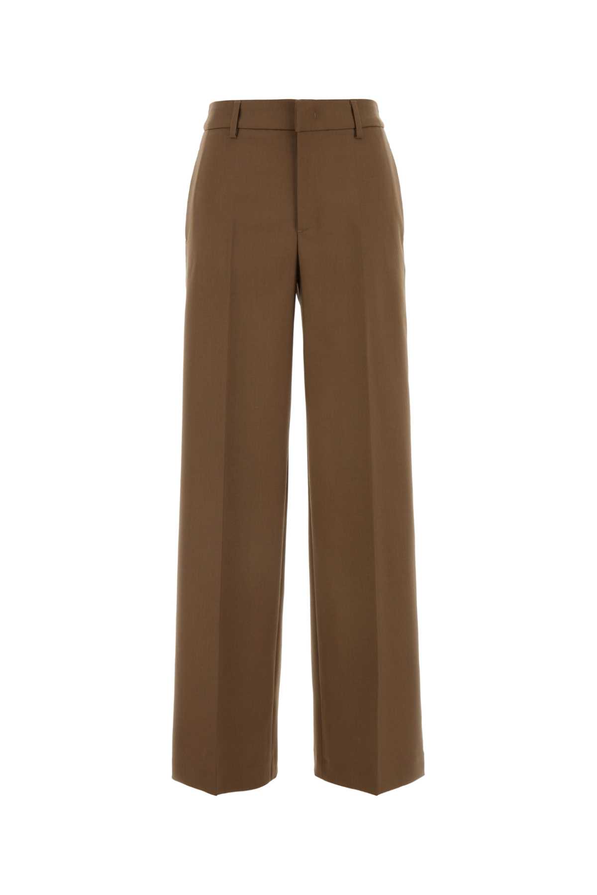 Shop Pt Torino Biscuit Stretch Wool Palazzo Pant In Cammello