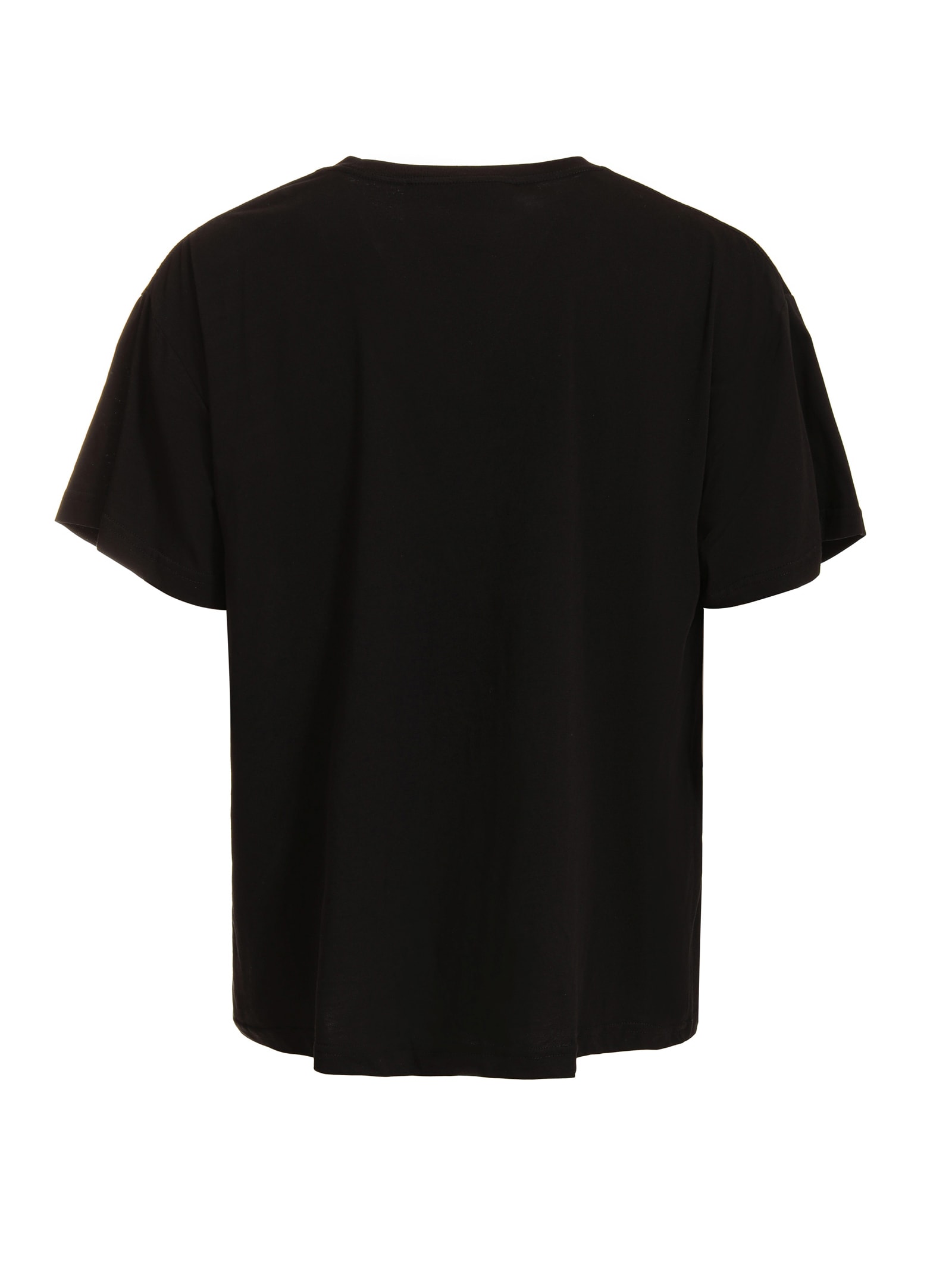 Just Cavalli Logo-patch Cotton T-shirt In Black