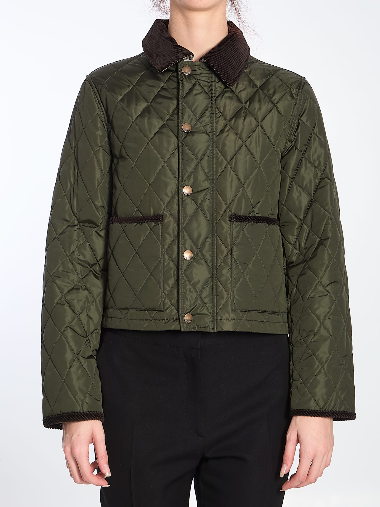 Cropped Quilted Jacket