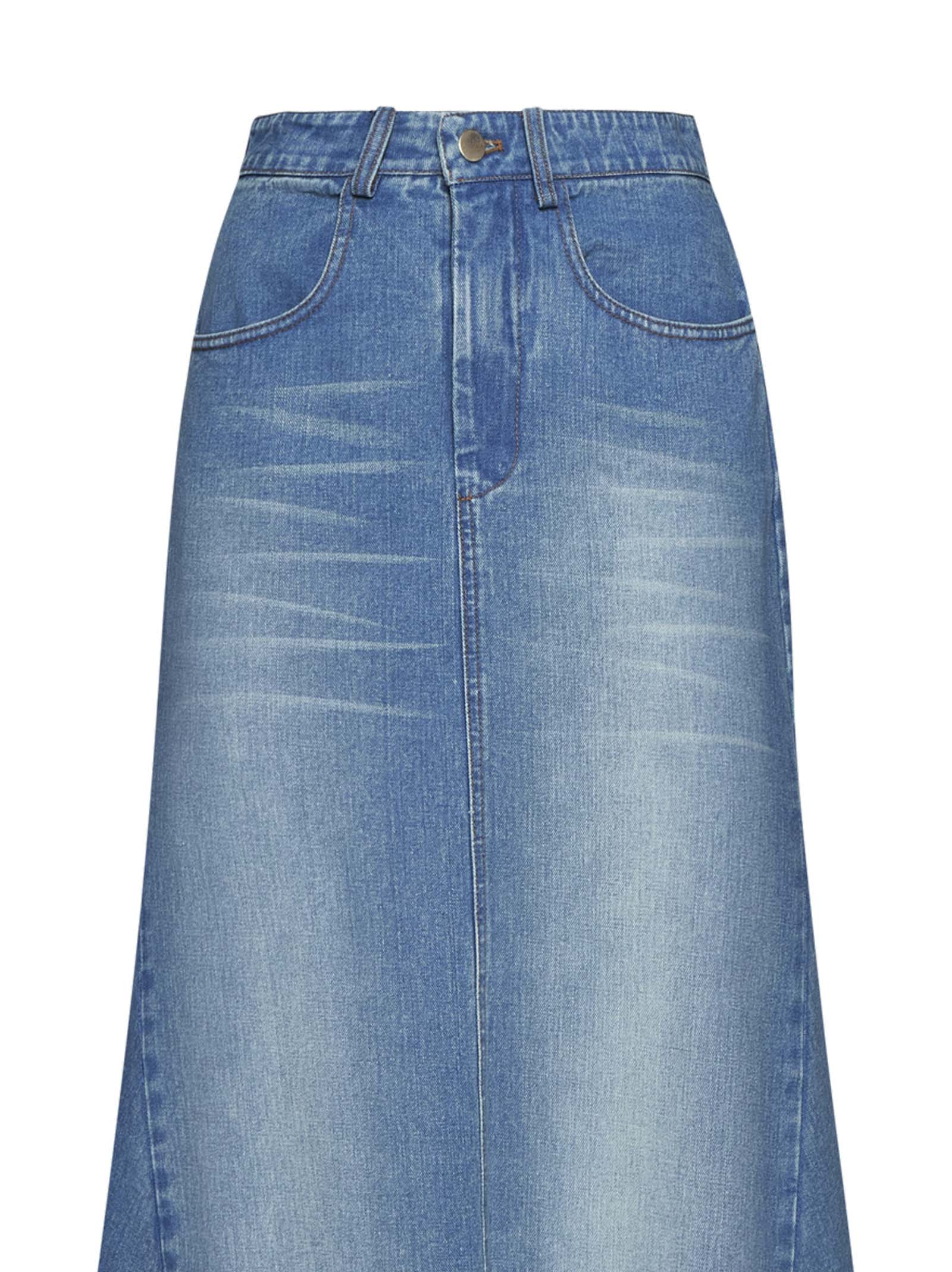 Shop Hope Skirt In Denim