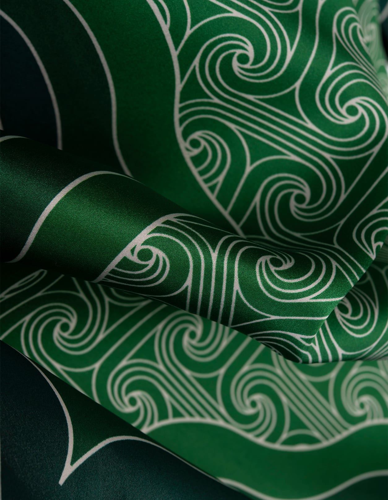 Shop Casablanca Column Monogram Silk Shirt In Green