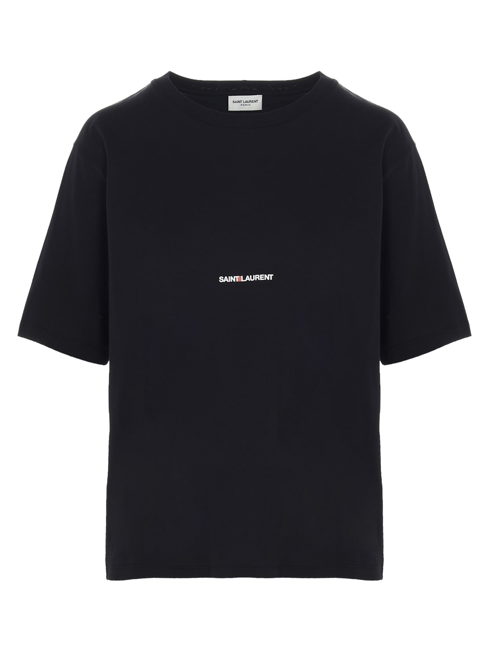 Shop Saint Laurent Rive Gauche T-shirt In Black