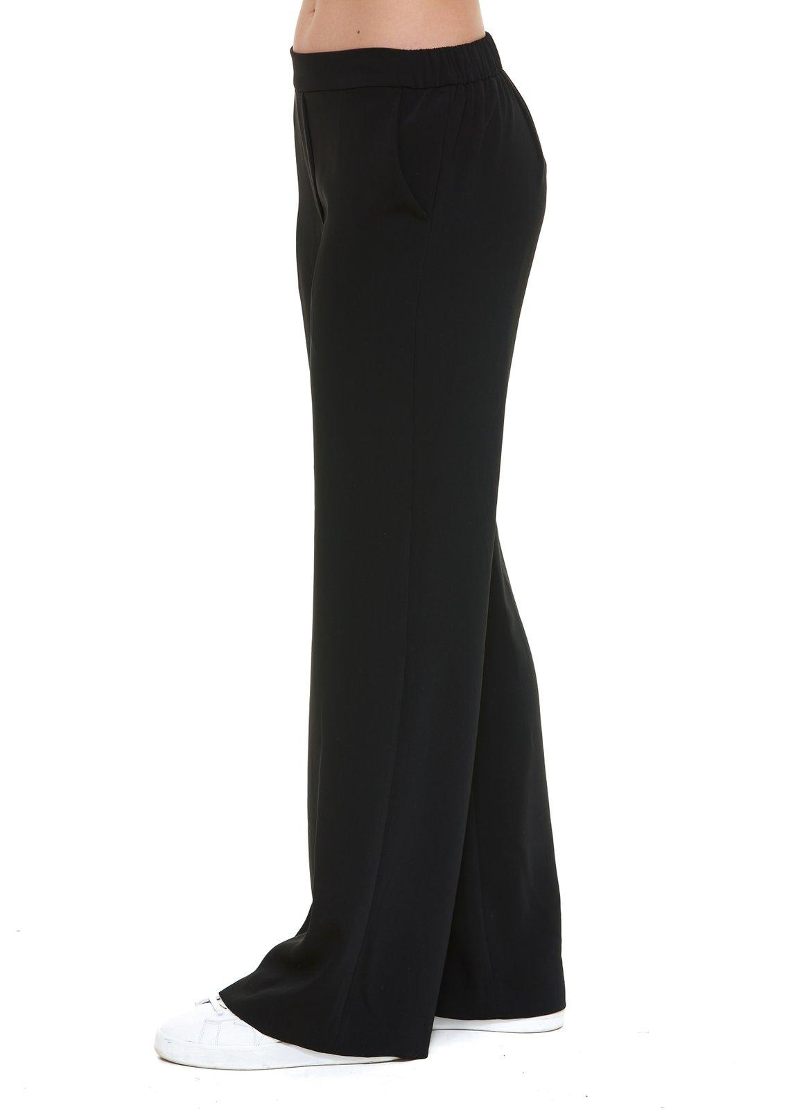 Shop P.a.r.o.s.h Tailored Wide-leg Pants In Nero