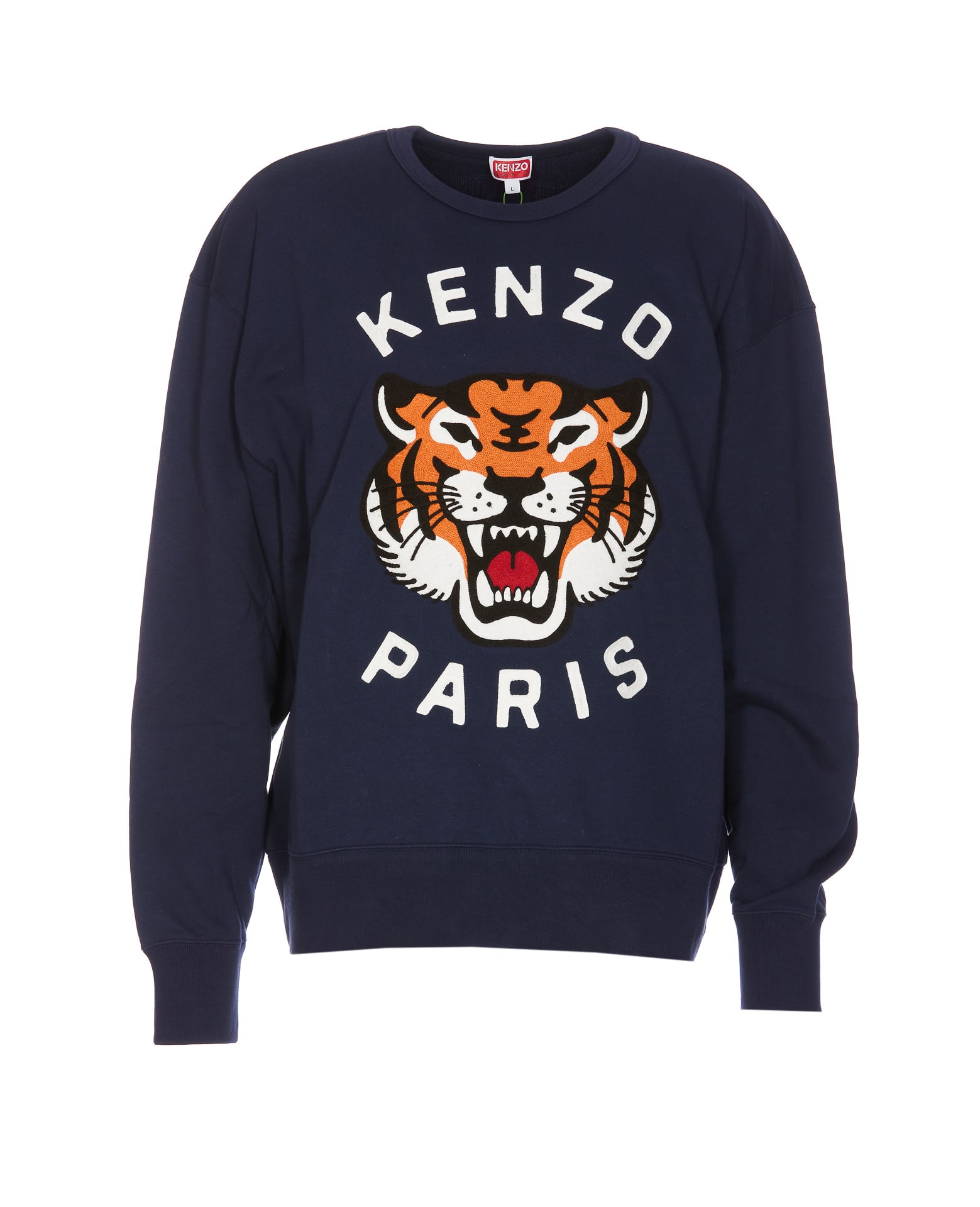 Lucky Tiger Embroidered Oversize Sweatshirt