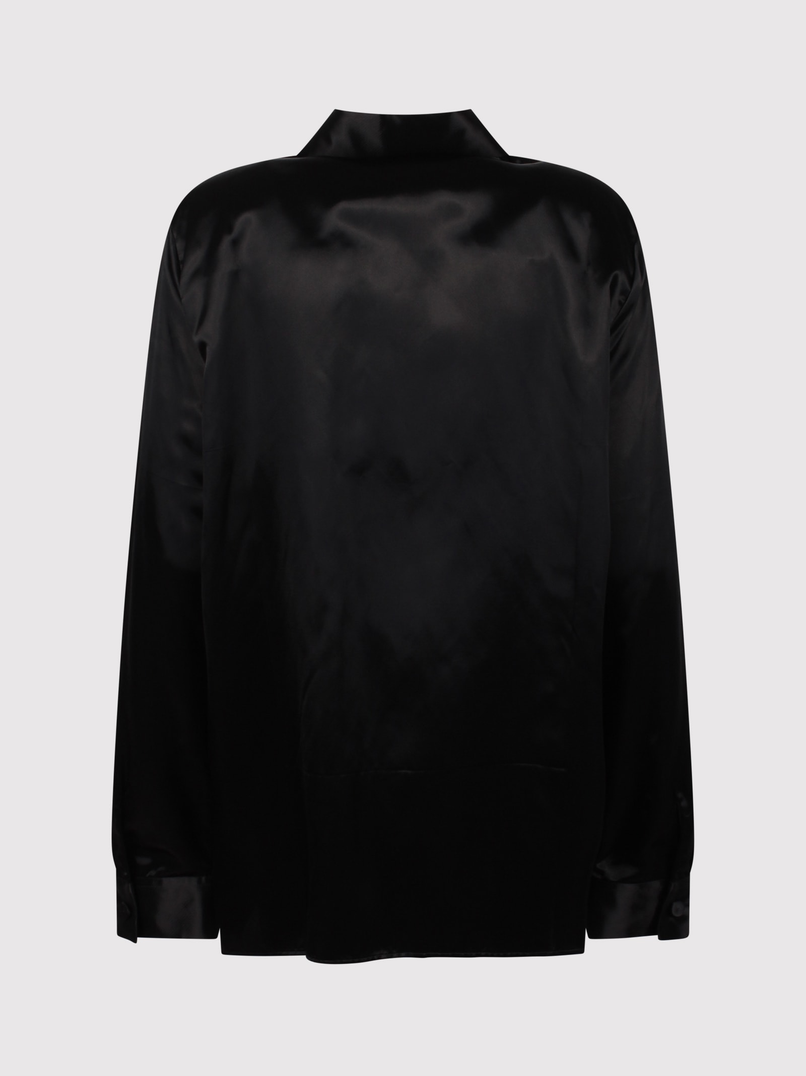 Shop Jil Sander Satin Box Pressed Shirt