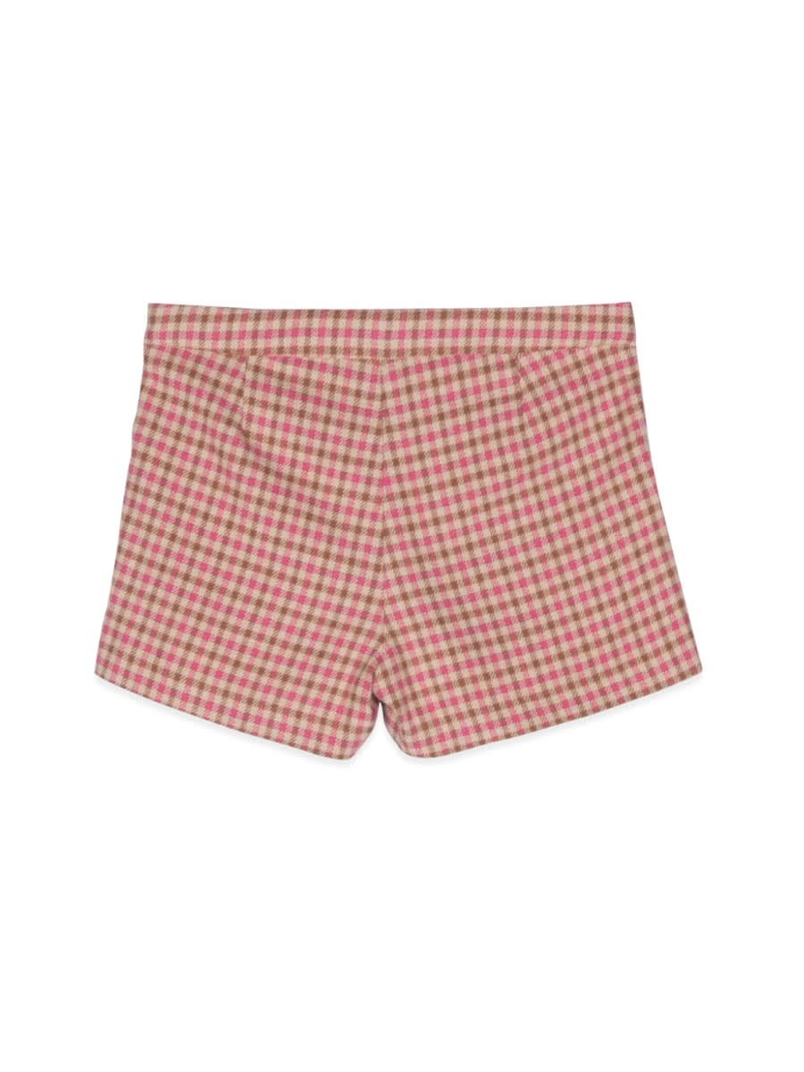 Shop Il Gufo Skirt Pants Squares In Fuchsia