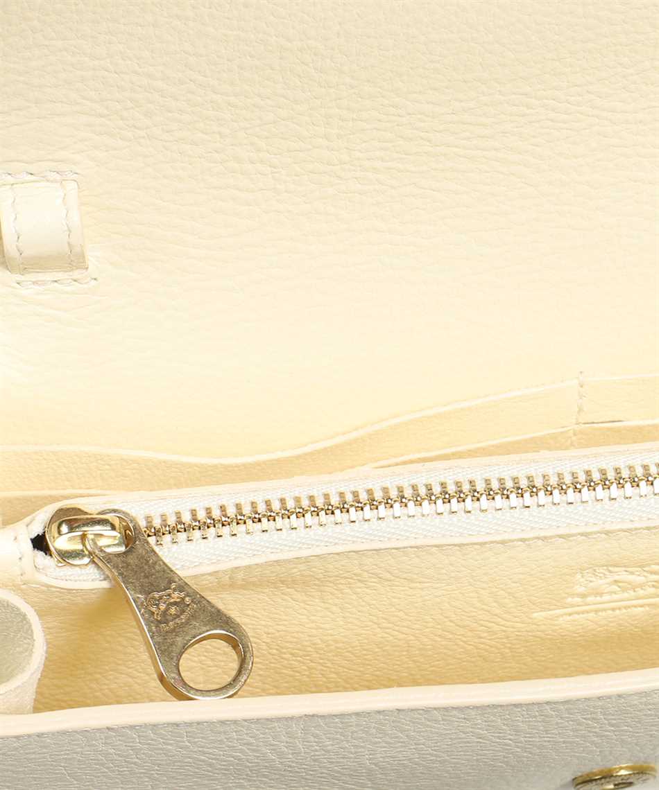 Il Bisonte Leather Clutch In White