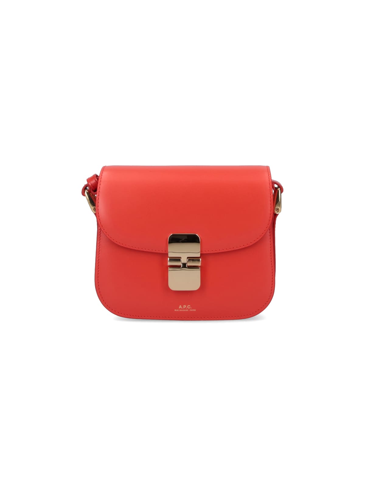 Apc A. P.c. Grace Bag In Leather With Shoulder Strap In Red