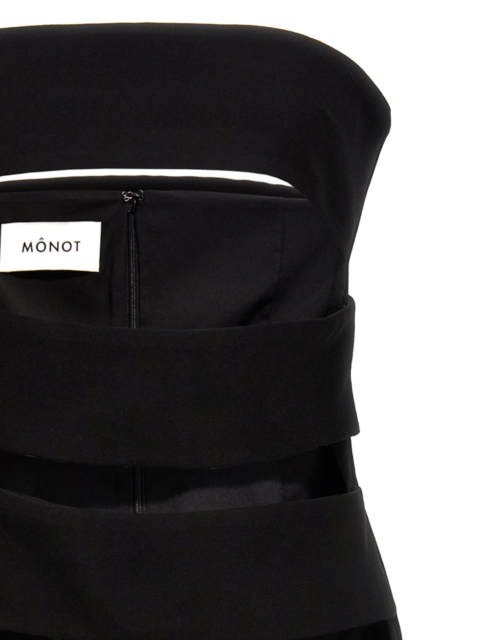 Shop Monot Cut-out Dress In Black