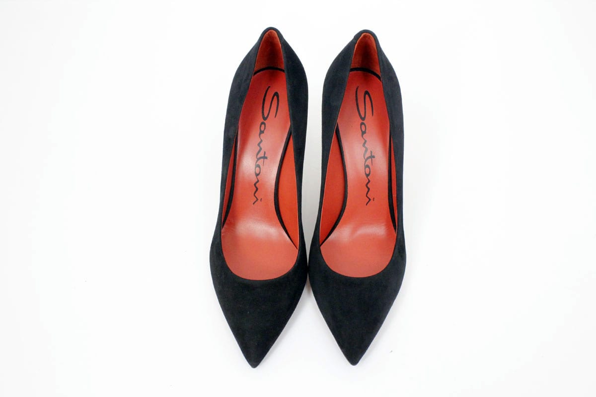 Shop Santoni High-heeled Shoe In Black