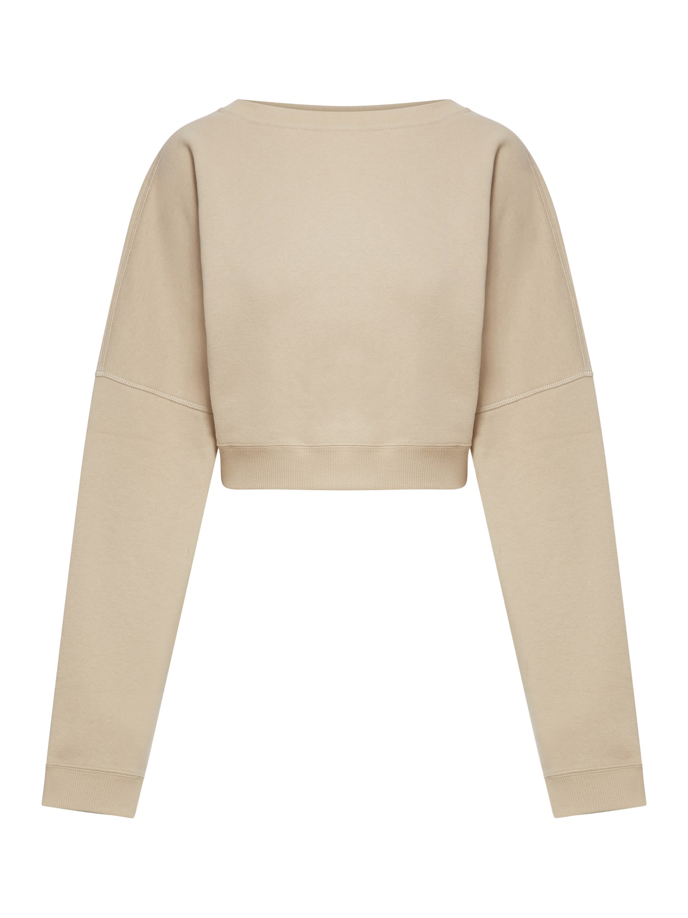 Saint Laurent Sweat Cropped In Poudre