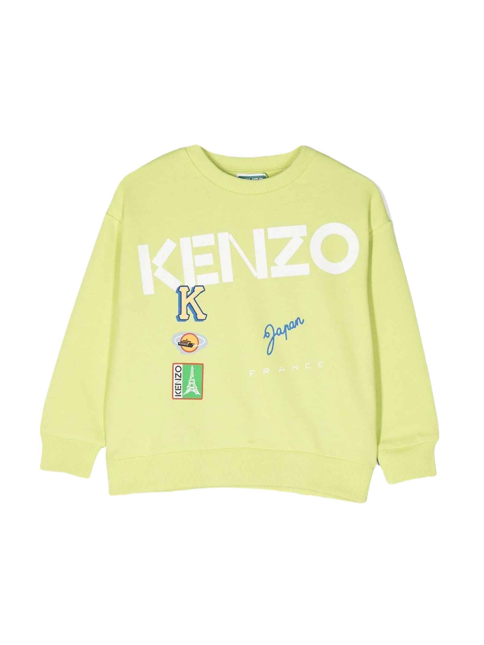 KENZO GREEN SWEATSHIRT BOY