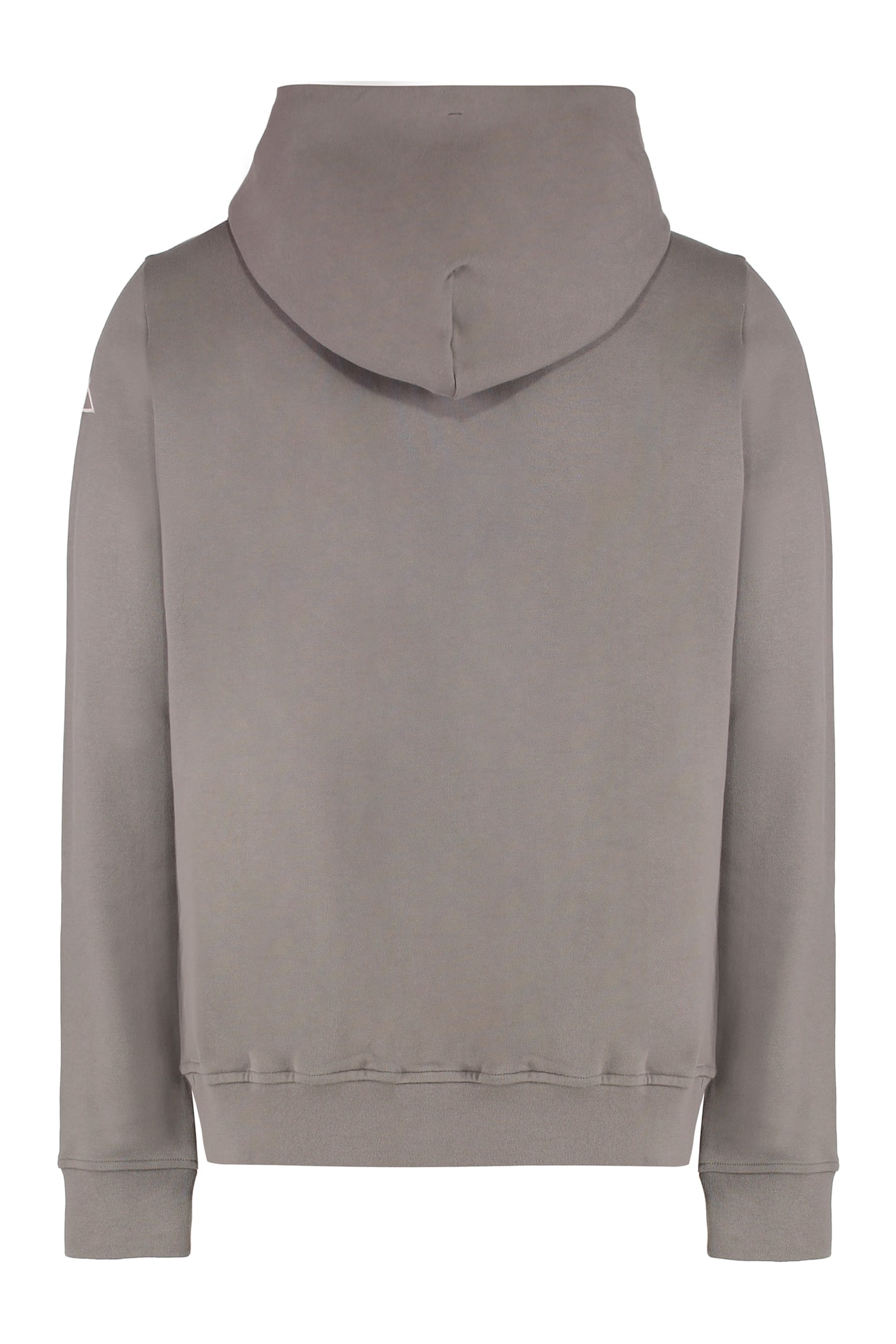 Rick Owens Logo-embroidered Zip-up Hoodie In Turtledove
