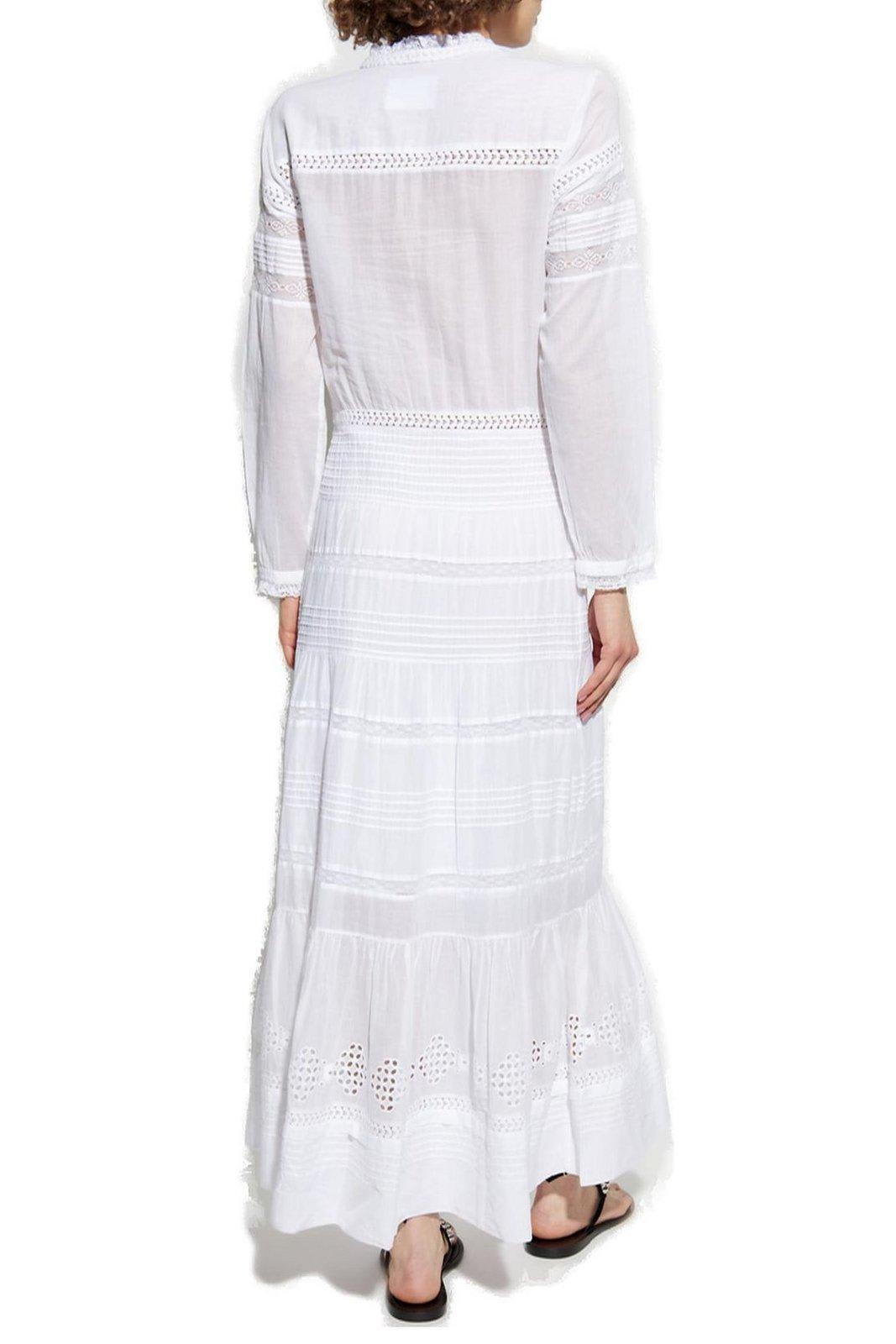 Isabel Marant Étoile Daniva V-neck Dress In White