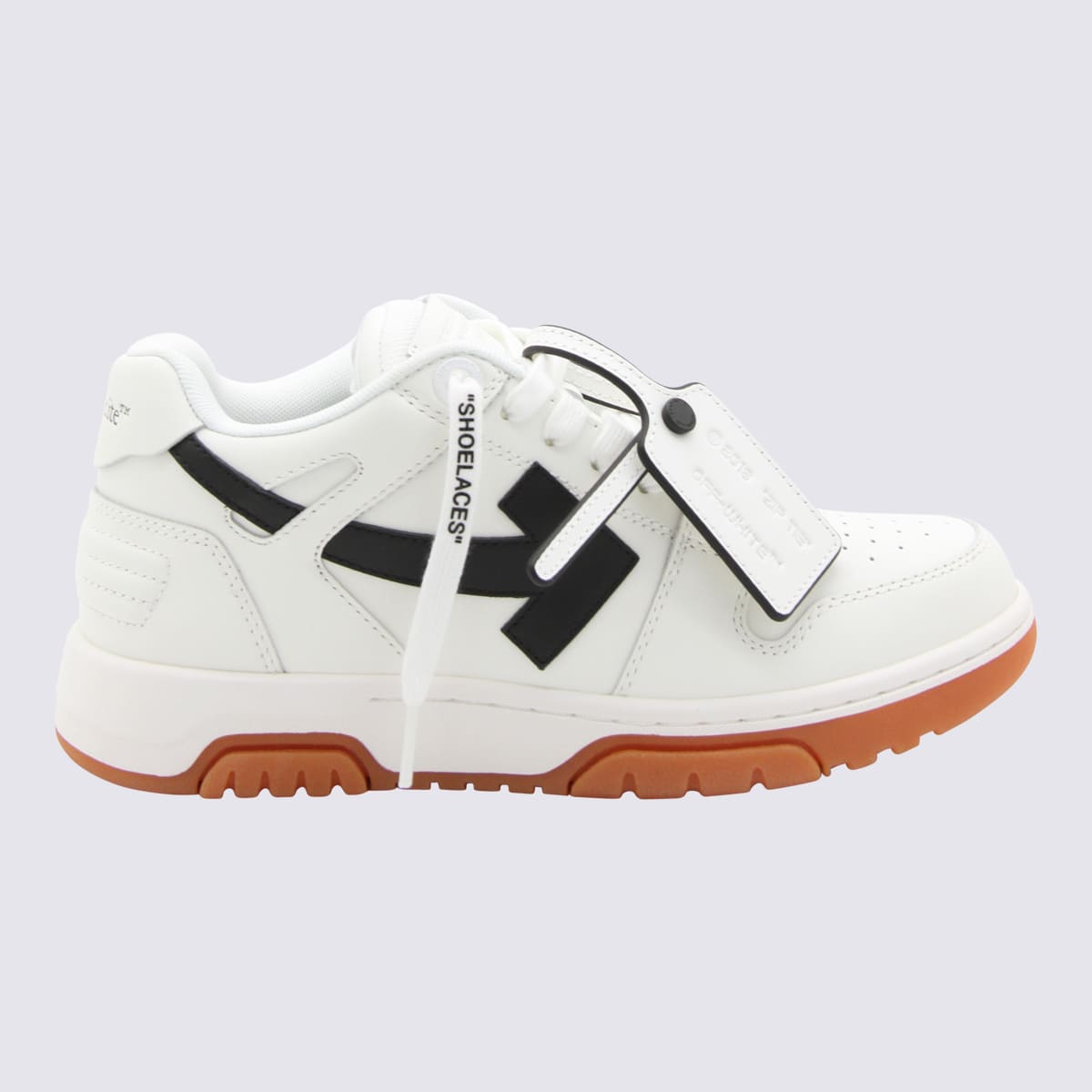 Off-white White And Black Leather Out Of Office Sneakers