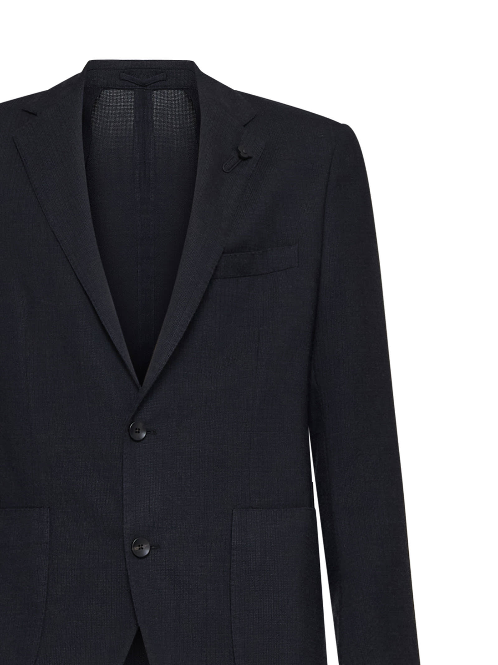 Shop Lardini Blazer In Blue