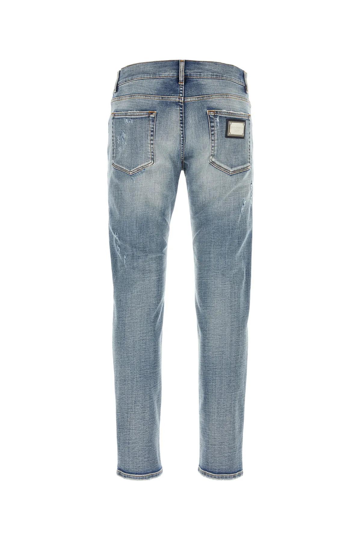 Shop Dolce & Gabbana Stretch Denim Jeans In Blu