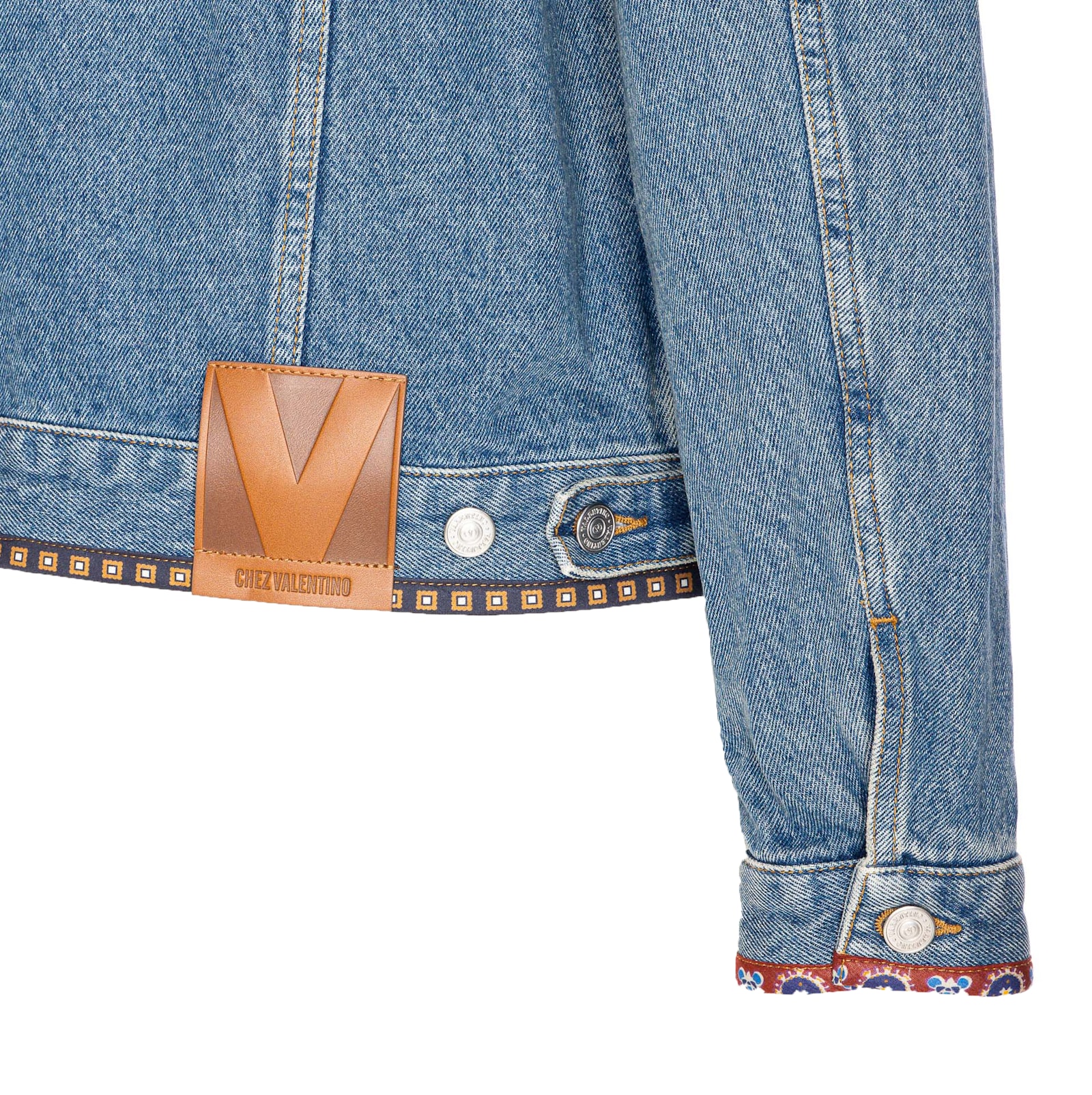 Valentino Denim Jackets Embroideries