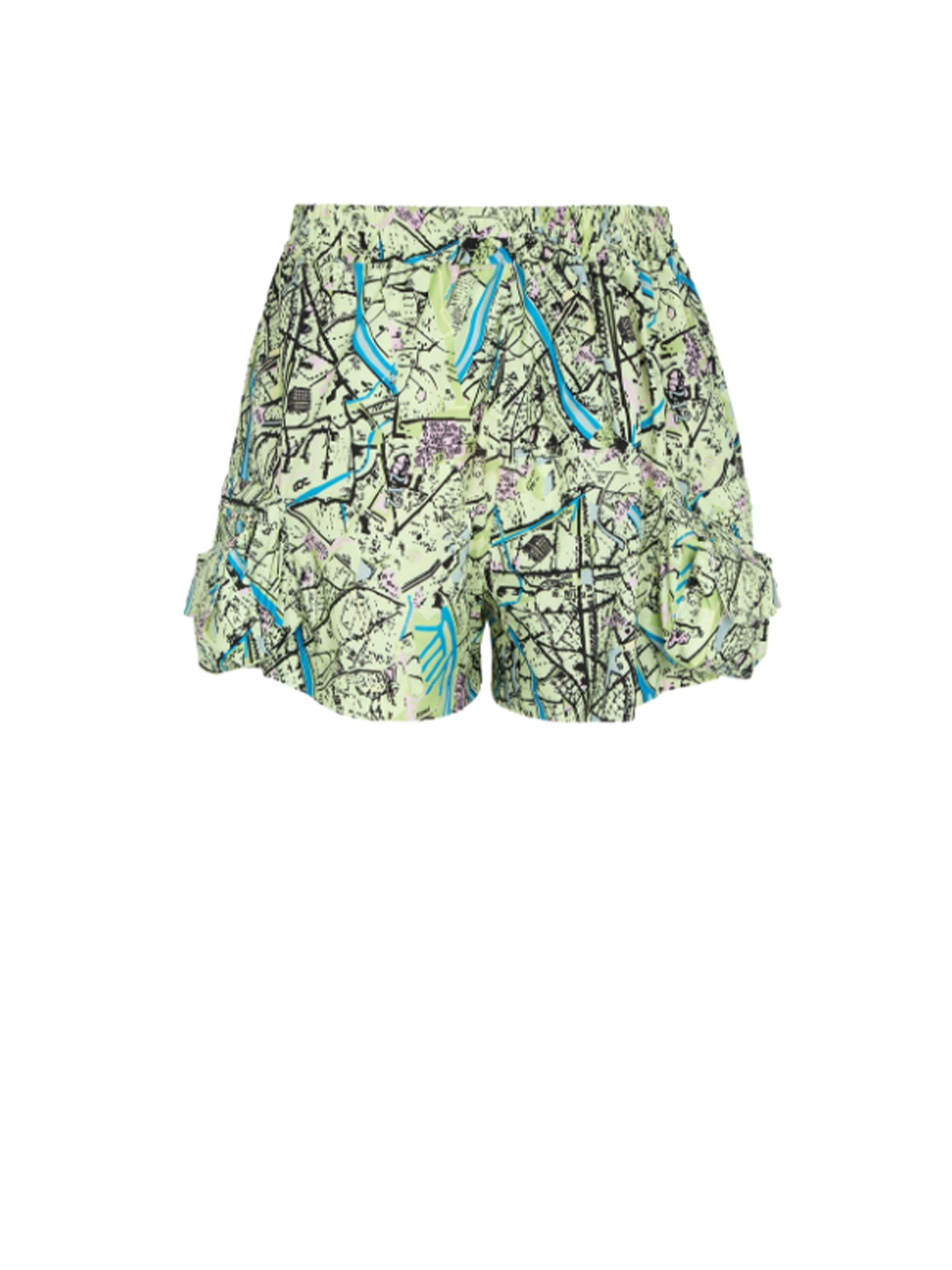 Fendi Shorts With Contrasting Pattern