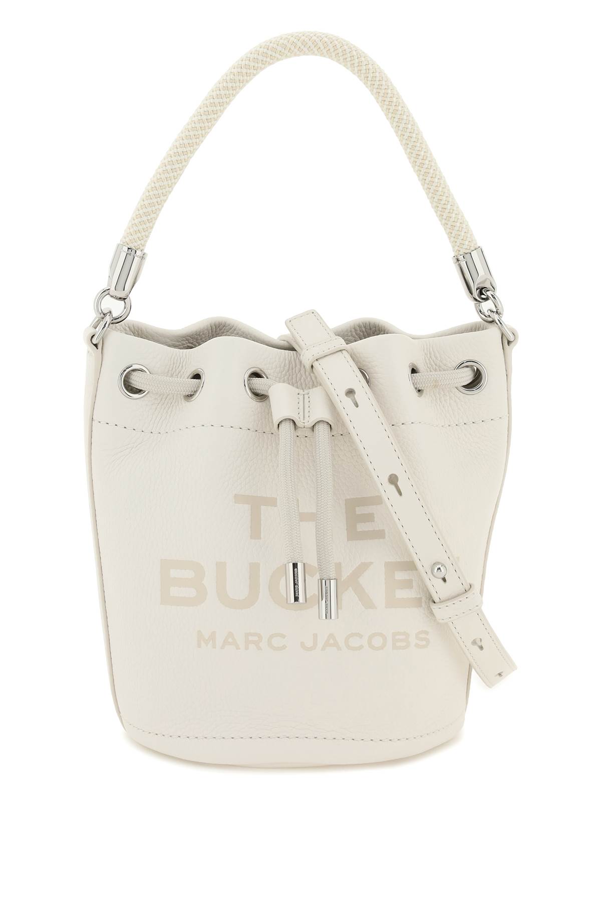 Marc Jacobs The Leather Bucket Bag In Silver