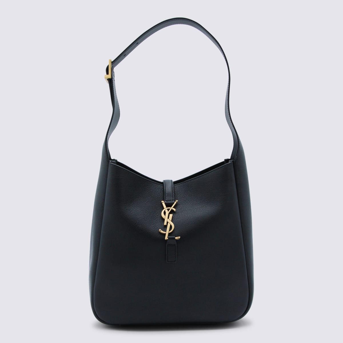 Saint Laurent Black Leather Ysl Bo Mng S Le 5a7 Shoulder Bag