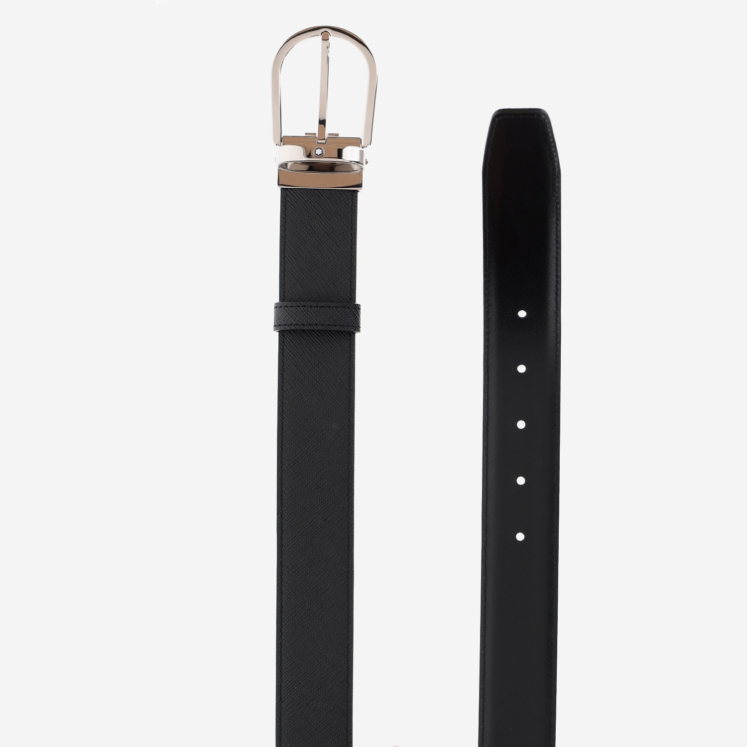Montblanc Reversible Leather Belt In Multi