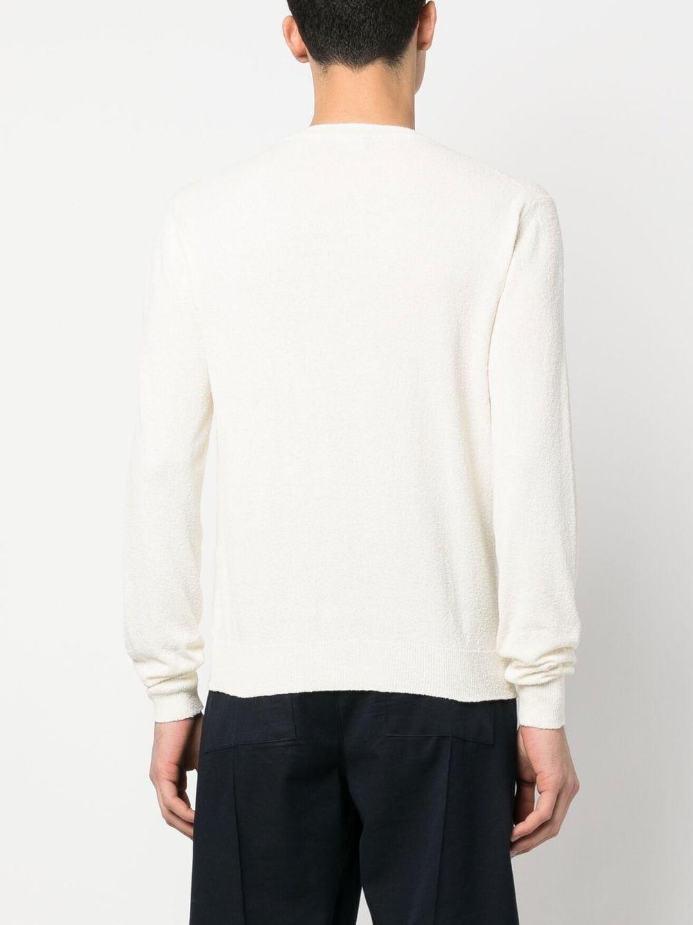 Drumohr Textured Finish Long Sleeve Crew-neck Sweater
