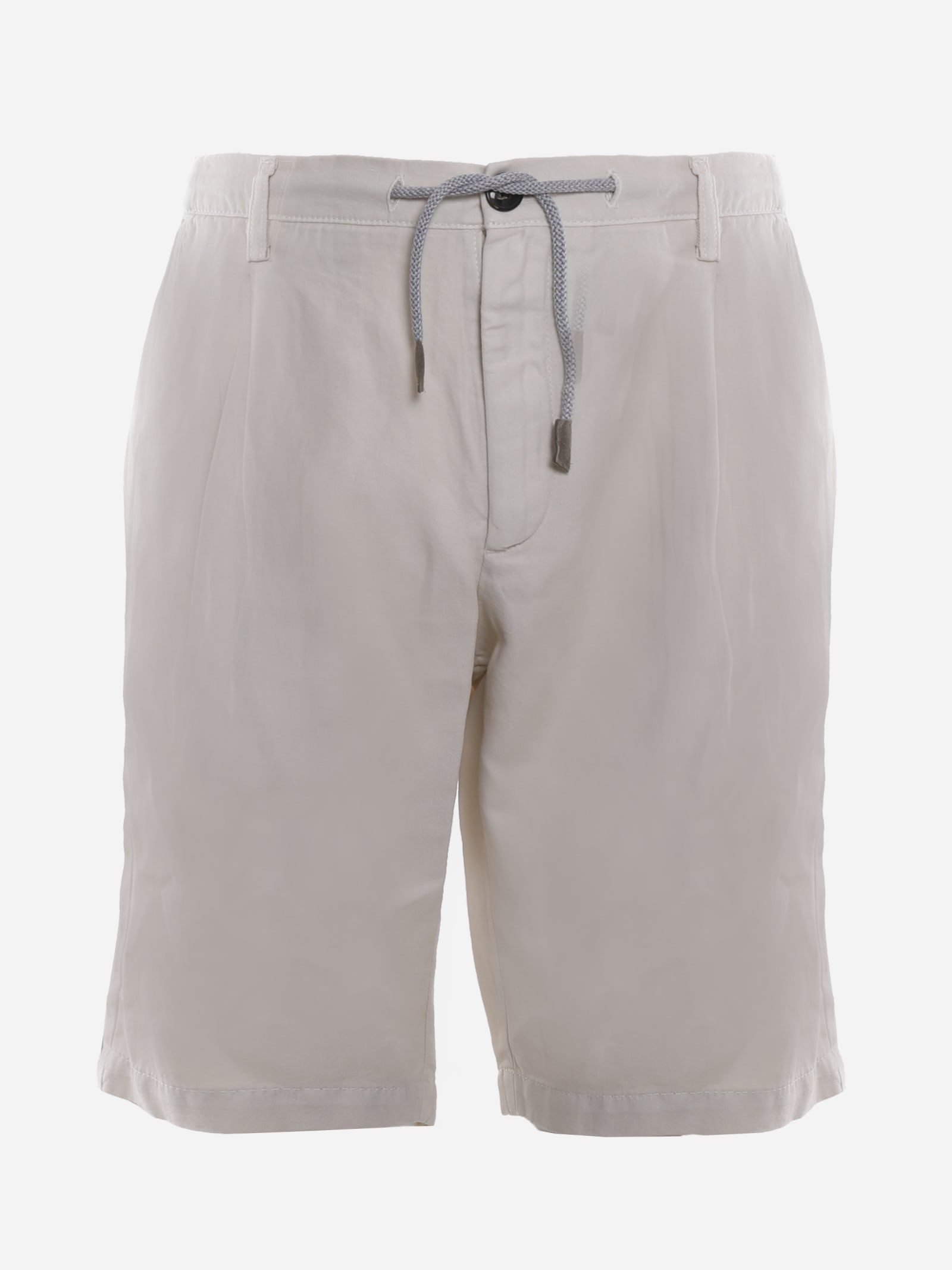 Eleventy Bermuda Jogger Made Of Linen And Cotton