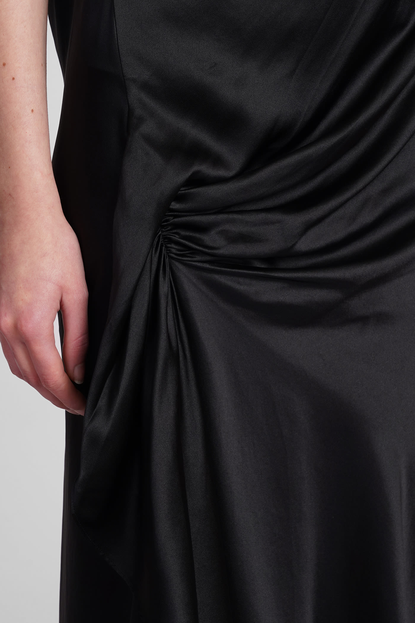 Shop Christopher Esber Dress In Black Silk