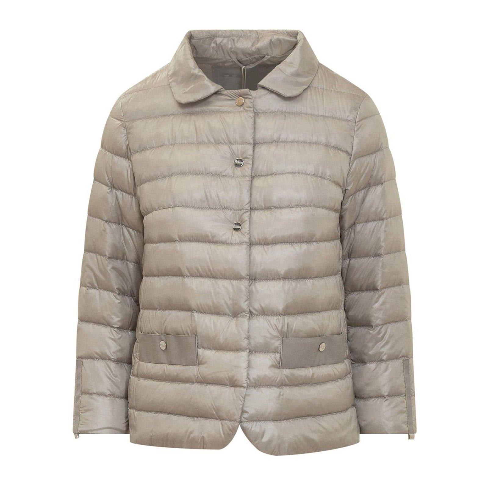 Button-up Quilted Down Jacket