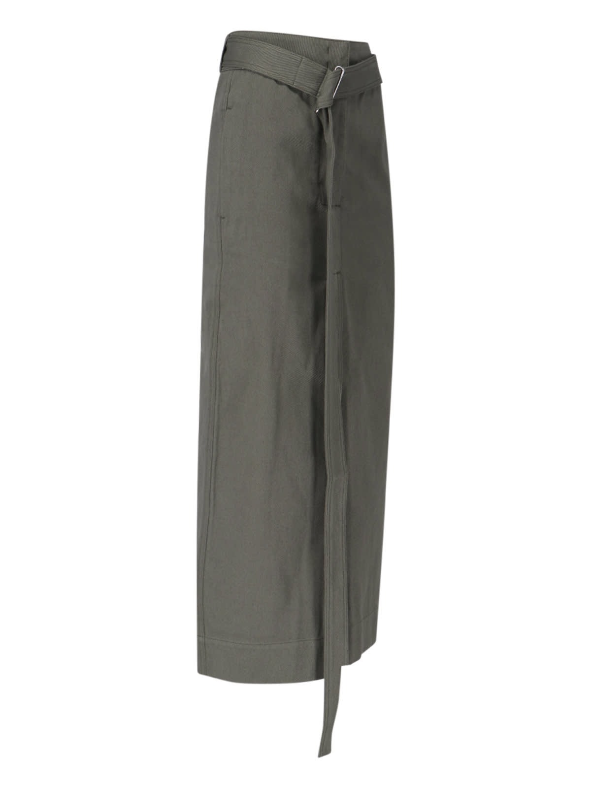 Shop Sa Su Phi Belt Detail Skirt In Green