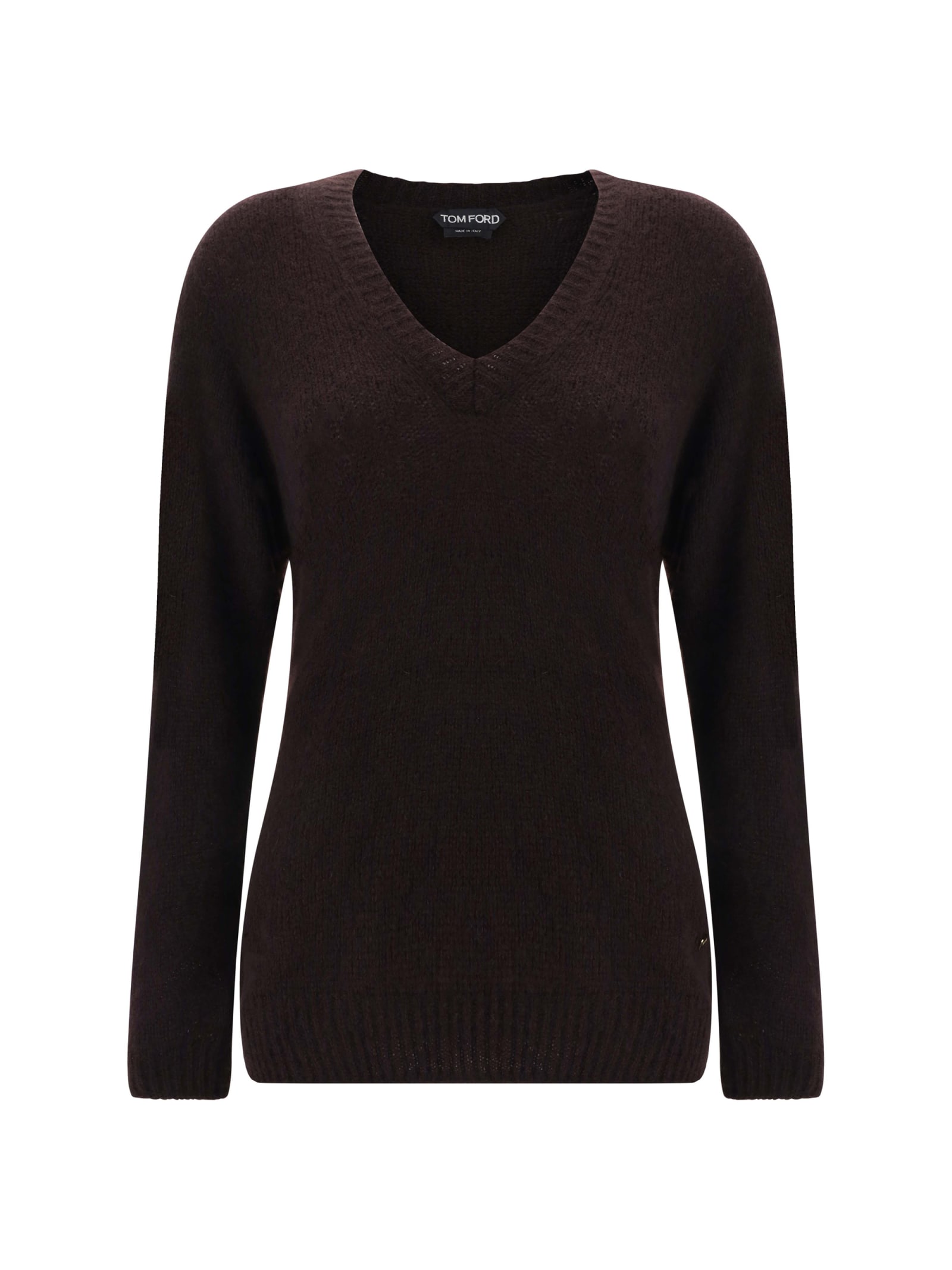 Shop Tom Ford Sweater In Darkest Brown