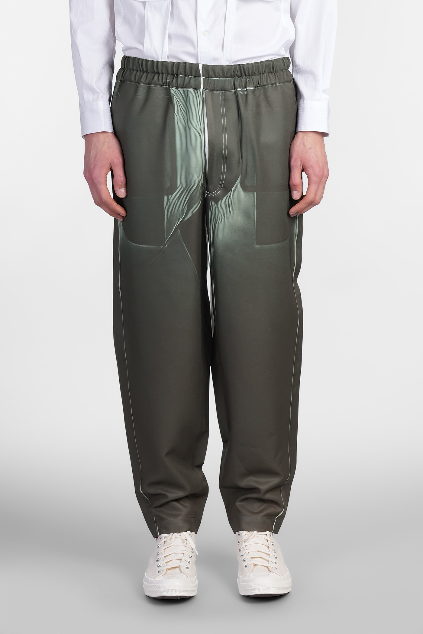 Pants In Green Polyester
