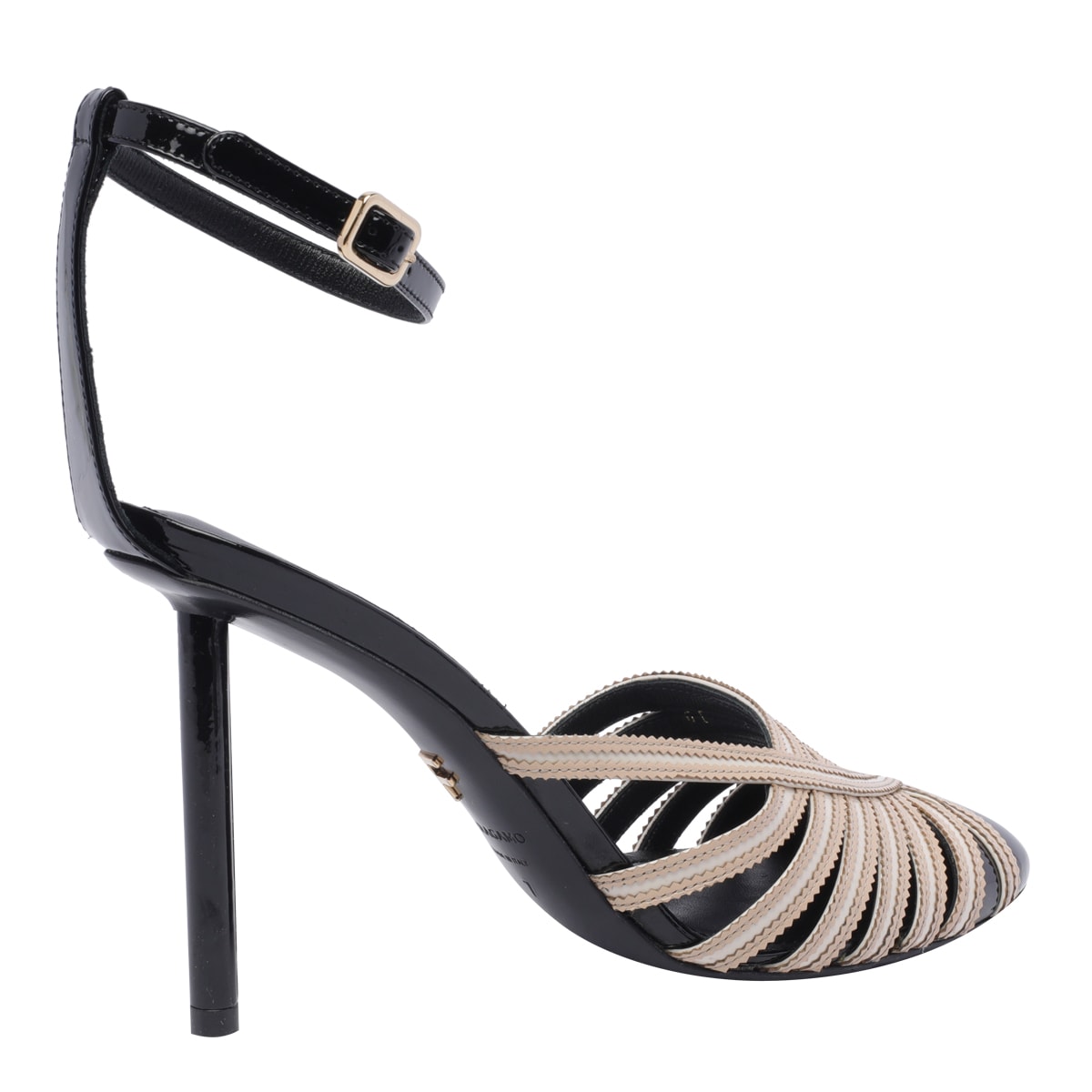 Shop Ferragamo Strappy Pumps In Black