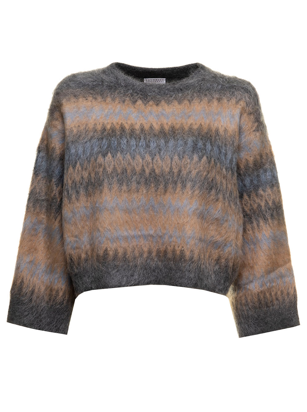 Nordic Wool And Mohair Sweater Brunello Cucinelli Woman