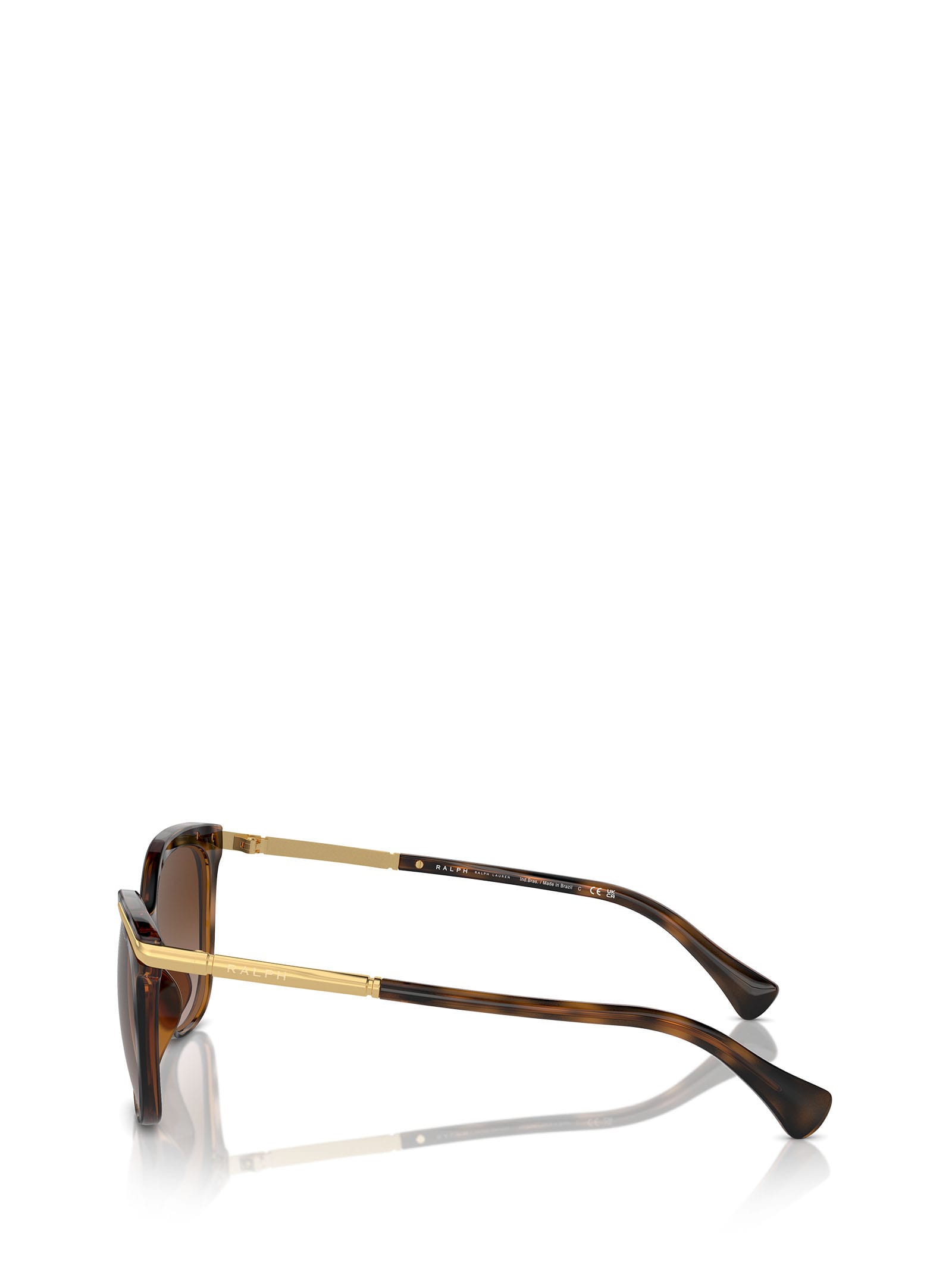 Shop Polo Ralph Lauren Ra5309u Shiny Dark Havana Sunglasses