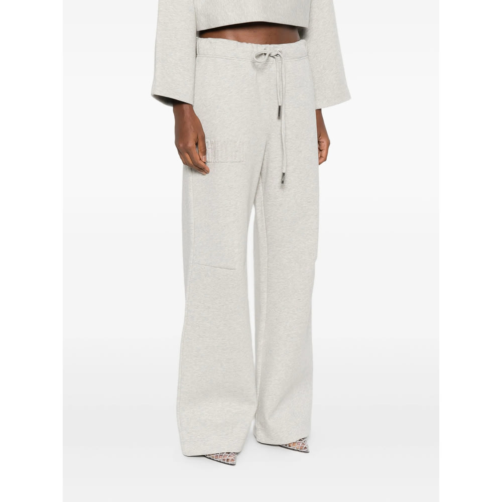 Jean Paul Gaultier Drawstring-cuffed Track Pants In Gray