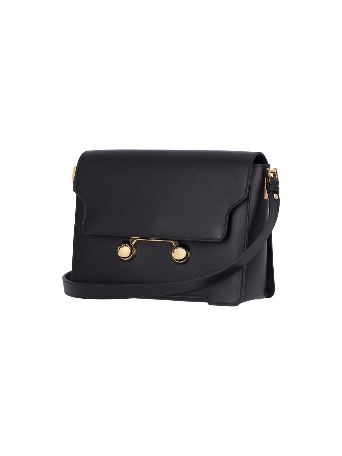 Shop Marni Medium Shoulder Bag Trunkaroo In Black